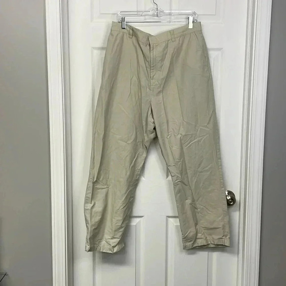 Lauren Ralph Lauren Pants - Lauren Ralph Lauren Womens Nylon Cotton Blend Pants Size 16W Khaki Tan Elastic